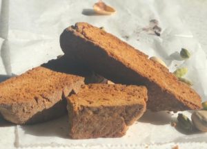 Cardamom Pistachio Biscotti