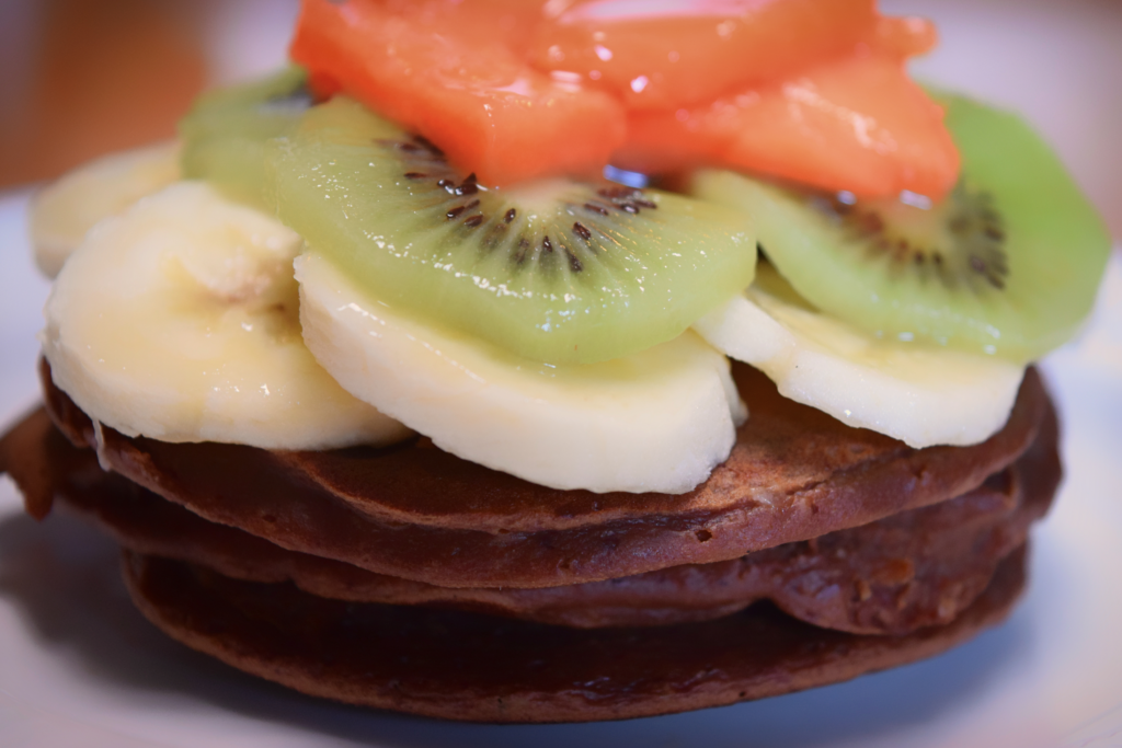 Double Chocolate Protein Pancakes